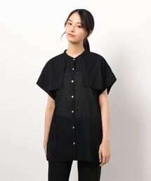 INTERPLANET | 麻混アンブレラヨークフレンチシャツ(シャツ/ブラウス)