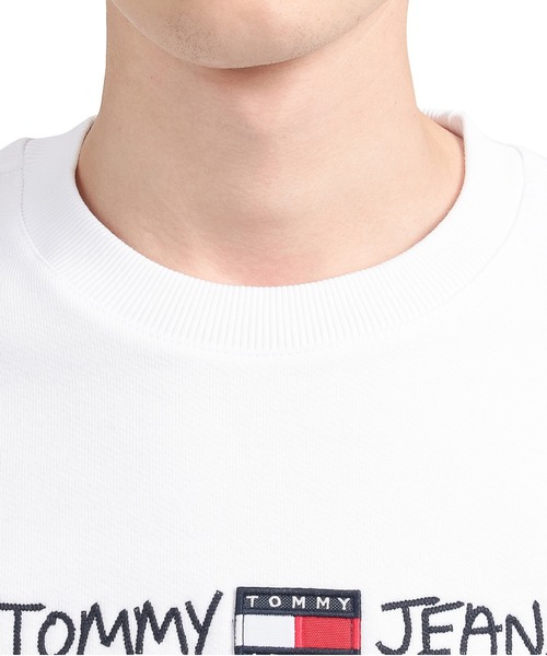 tommy jeans（トミー ジーンズ）の「イラストロゴトレーナー（スウェット・メンズ・ホワイト/ブラック/ネイビー・SMALL/MEDIUM/LARGE/X-LARGE）」の11枚目の写真