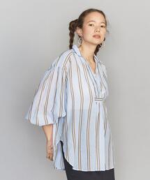 NE QUITTEZ PAS! | ＜ne Quittez pas＞ストライプギャザーブラウス(シャツ/ブラウス)