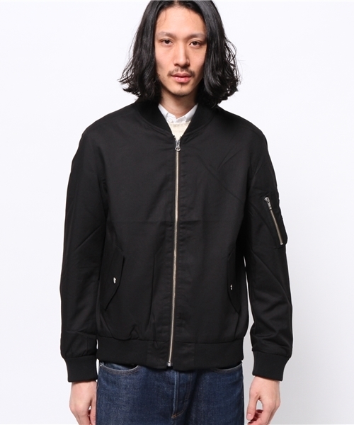 WEGO（ウィゴー）の「WEGO/MA-1ジャケット（ミリタリージャケット・メンズ・ブラック/カーキ/その他1・MEDIUM/LARGE）」の4枚目の写真