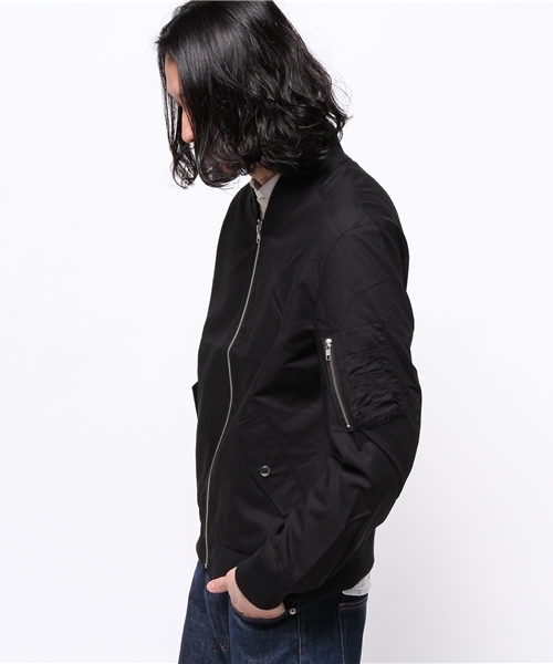 WEGO（ウィゴー）の「WEGO/MA-1ジャケット（ミリタリージャケット・メンズ・ブラック/カーキ/その他1・MEDIUM/LARGE）」の5枚目の写真