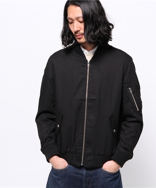 WEGO（ウィゴー）の「WEGO/MA-1ジャケット（ミリタリージャケット・メンズ・ブラック/カーキ/その他1・MEDIUM/LARGE）」の7枚目の写真