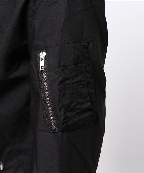 WEGO（ウィゴー）の「WEGO/MA-1ジャケット（ミリタリージャケット・メンズ・ブラック/カーキ/その他1・MEDIUM/LARGE）」の12枚目の写真