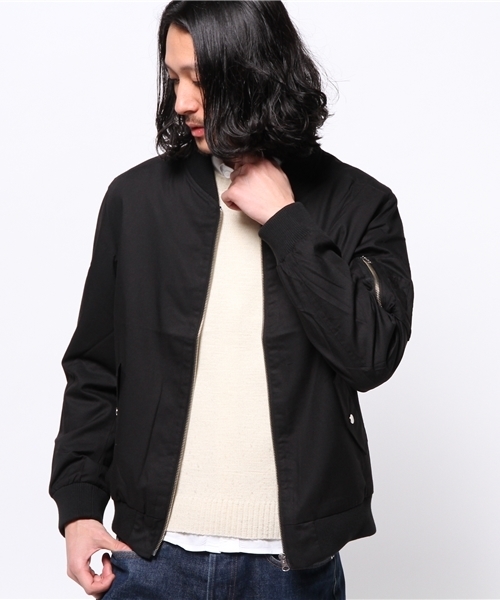 WEGO（ウィゴー）の「WEGO/MA-1ジャケット（ミリタリージャケット・メンズ・ブラック/カーキ/その他1・MEDIUM/LARGE）」の17枚目の写真