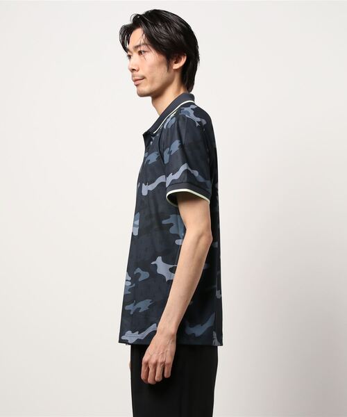 WAAC(ワック)の「《WAAC》MENS カモフラージュポロシャツ(ポロシャツ・メンズ・ブラック系・3/1/2/4)」の7枚目の写真