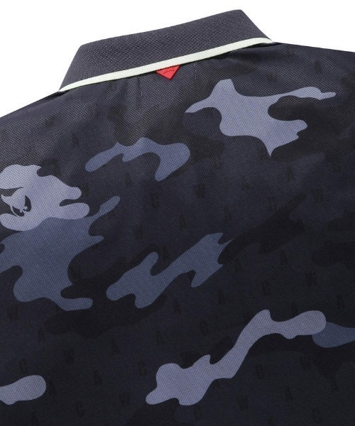 WAAC(ワック)の「《WAAC》MENS カモフラージュポロシャツ(ポロシャツ・メンズ・ブラック系・3/1/2/4)」の3枚目の写真