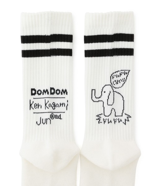 JUNRED（ジュンレッド）の「【DOMDOM×KEN KAGAMIコラボ】ソックス（ソックス/靴下・メンズ・ホワイト・FREE）」の7枚目の写真