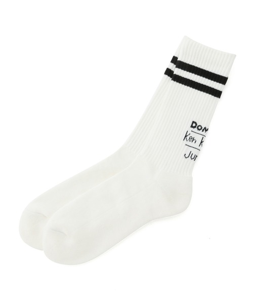 JUNRED（ジュンレッド）の「【DOMDOM×KEN KAGAMIコラボ】ソックス（ソックス/靴下・メンズ・ホワイト・FREE）」の2枚目の写真