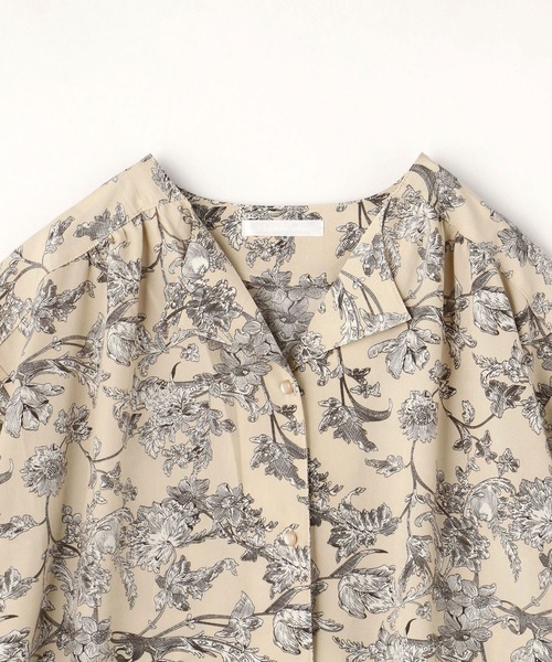 NICOLE white（ニコルホワイト）の「ボタニカル柄ワンピース（ワンピース・レディース・ブラック/ブラウン/ベージュ・FREE）」の22枚目の写真