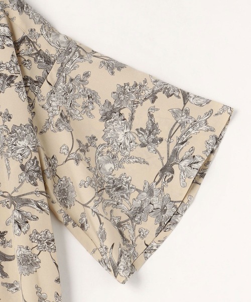 NICOLE white（ニコルホワイト）の「ボタニカル柄ワンピース（ワンピース・レディース・ブラック/ブラウン/ベージュ・FREE）」の10枚目の写真