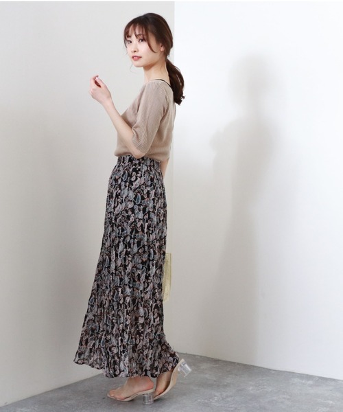 archives(アルシーヴ)の「【web限定item】配色パイピングリブプルオーバー(ニット/セーター・レディース・ホワイト/オフホワイト/ブラック/ベージュ/グリーン系その他・MEDIUM)」の7枚目の写真