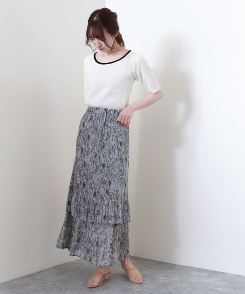 archives(アルシーヴ)の「【web限定item】配色パイピングリブプルオーバー(ニット/セーター・レディース・ホワイト/オフホワイト/ブラック/ベージュ/グリーン系その他・MEDIUM)」の15枚目の写真