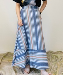マルチストライプスカート