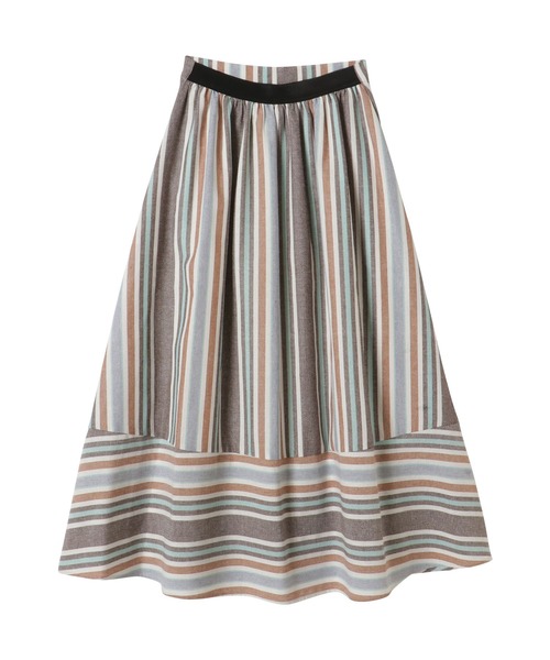 DOLLUPOOPS（ドールアップウップス）の「マルチストライプスカート（スカート・レディース・ブラウン系その他/ブルー系その他/ピンク系その他・38）」の17枚目の写真