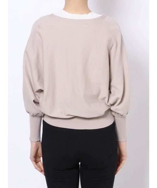 LAGUNAMOON(ラグナムーン)の「エスカフェカーディガン(カーディガン/ボレロ・レディース・ブラック/ベージュ/ラベンダー・FREE)」の4枚目の写真