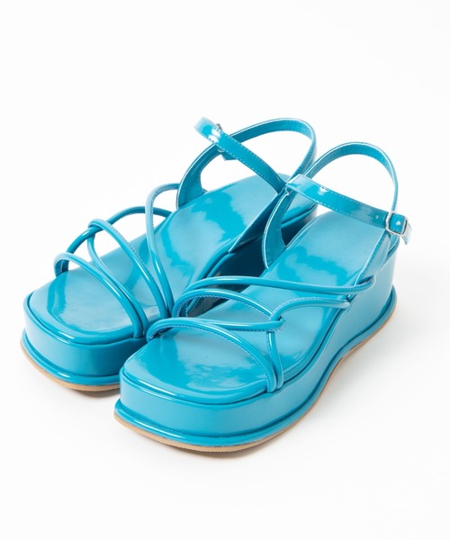 WEGO(ウィゴー)の「WEGO/厚底ストラップサンダル(サンダル・レディース・ブルー/グリーン/オレンジ/アイボリー/ブラック・MEDIUM/LARGE)」の10枚目の写真