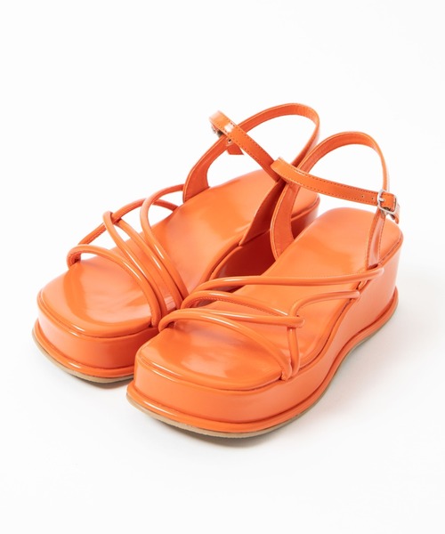 WEGO(ウィゴー)の「WEGO/厚底ストラップサンダル(サンダル・レディース・ブルー/グリーン/オレンジ/アイボリー/ブラック・MEDIUM/LARGE)」の6枚目の写真