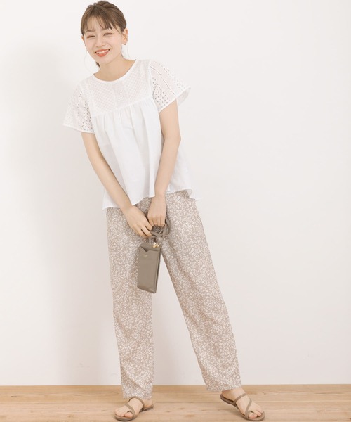 URBAN RESEARCH Sonny Label(アーバンリサーチサニーレーベル)の「レース切替ブラウス(シャツ/ブラウス・レディース・オフホワイト/ブラック/ブラウン・FREE)」の10枚目の写真