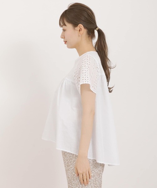 URBAN RESEARCH Sonny Label(アーバンリサーチサニーレーベル)の「レース切替ブラウス(シャツ/ブラウス・レディース・オフホワイト/ブラック/ブラウン・FREE)」の16枚目の写真