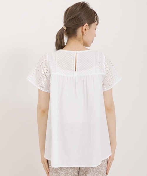 URBAN RESEARCH Sonny Label(アーバンリサーチサニーレーベル)の「レース切替ブラウス(シャツ/ブラウス・レディース・オフホワイト/ブラック/ブラウン・FREE)」の17枚目の写真