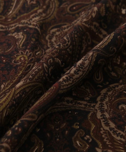 ADAM ET ROPE'(アダムエロペ)の「【セットアップ対応】イージーレーヨンシャツ(シャツ/ブラウス・レディース・グレー/ダークブラウン・FREE)」の12枚目の写真