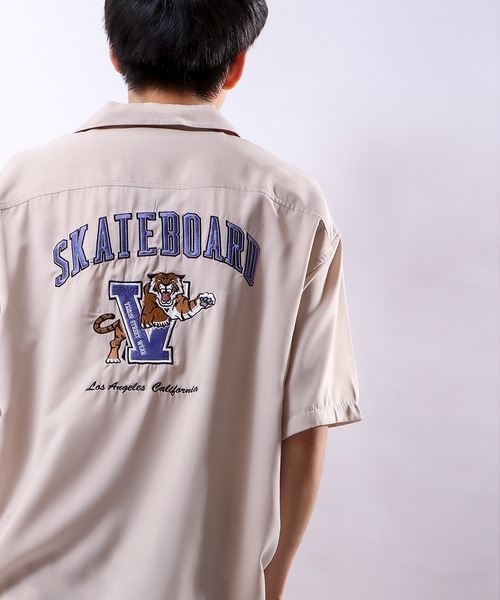 VISION STREET WEAR（ヴィジョンストリートウェア）の「【VISION STREET WEAR】虎刺繍開襟シャツ（シャツ/ブラウス・メンズ・ブラック/サックスブルー/アイボリー・M/L）」の7枚目の写真