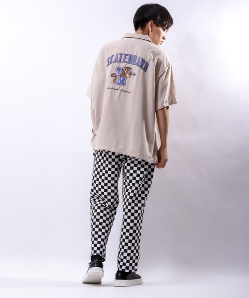 VISION STREET WEAR（ヴィジョンストリートウェア）の「【VISION STREET WEAR】虎刺繍開襟シャツ（シャツ/ブラウス・メンズ・ブラック/サックスブルー/アイボリー・M/L）」の9枚目の写真