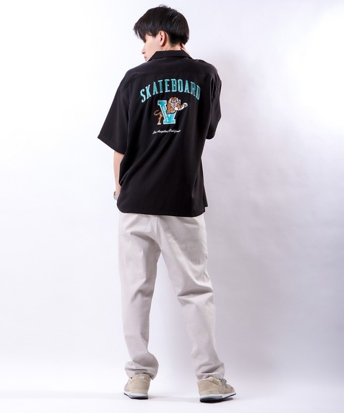 VISION STREET WEAR】虎刺繍開襟シャツ（シャツ/ブラウス