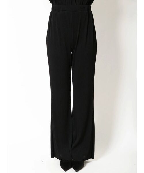 EVRIS（エヴリス）の「プリーツフレアパンツ【セットアップ着用可能】（スラックス・レディース・ブラック/パープル/アイボリー・FREE）」の22枚目の写真