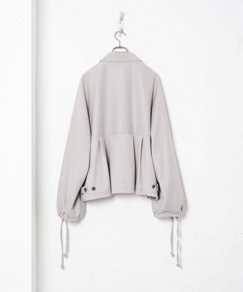 CASPER JOHN（キャスパージョン）の「Wide Arm Tuck Blouson/ワイドアームタックブルゾン（ブルゾン・メンズ・チャコールグレー/ライトベージュ・SMALL/MEDIUM/LARGE）」の20枚目の写真