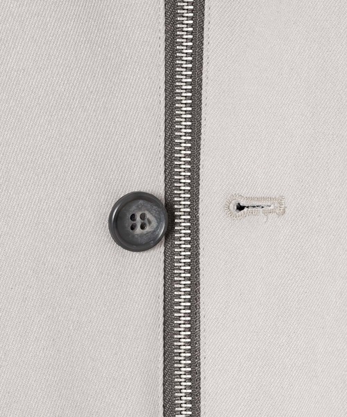 CASPER JOHN（キャスパージョン）の「Wide Arm Tuck Blouson/ワイドアームタックブルゾン（ブルゾン・メンズ・チャコールグレー/ライトベージュ・SMALL/MEDIUM/LARGE）」の21枚目の写真