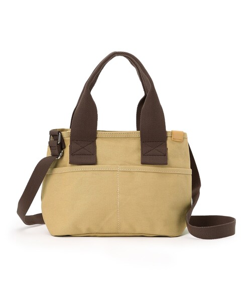 SHOO・LA・RUE（シューラルー）の「◆キャンバスファスナーボストン（ボストンバッグ・レディース・グレー/ブラック/ライトグリーン/ダークブラウン/ベージュ/ライトパープル・00）」の4枚目の写真