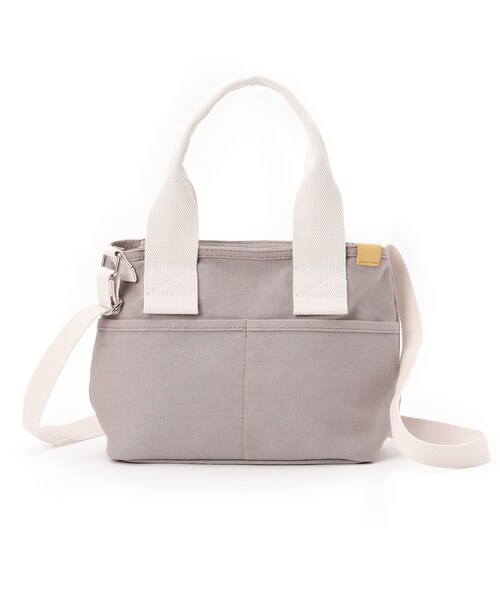 SHOO・LA・RUE（シューラルー）の「◆キャンバスファスナーボストン（ボストンバッグ・レディース・グレー/ブラック/ライトグリーン/ダークブラウン/ベージュ/ライトパープル・00）」の6枚目の写真