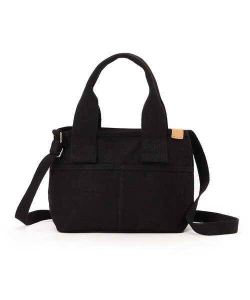 SHOO・LA・RUE（シューラルー）の「◆キャンバスファスナーボストン（ボストンバッグ・レディース・グレー/ブラック/ライトグリーン/ダークブラウン/ベージュ/ライトパープル・00）」の2枚目の写真