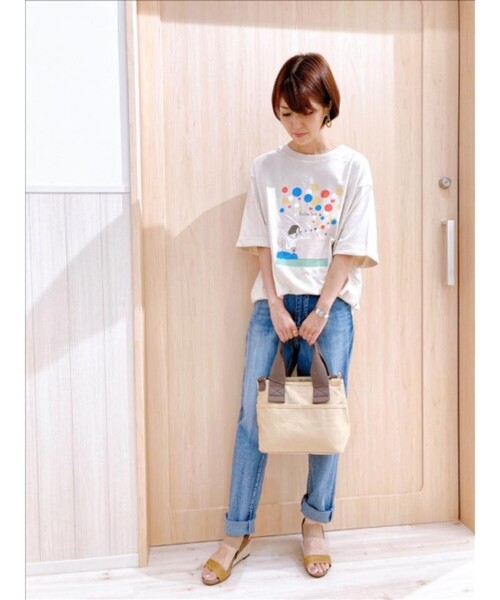 SHOO・LA・RUE（シューラルー）の「◆キャンバスファスナーボストン（ボストンバッグ・レディース・グレー/ブラック/ライトグリーン/ダークブラウン/ベージュ/ライトパープル・00）」の8枚目の写真