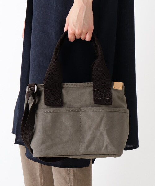 SHOO・LA・RUE（シューラルー）の「◆キャンバスファスナーボストン（ボストンバッグ・レディース・グレー/ブラック/ライトグリーン/ダークブラウン/ベージュ/ライトパープル・00）」の13枚目の写真