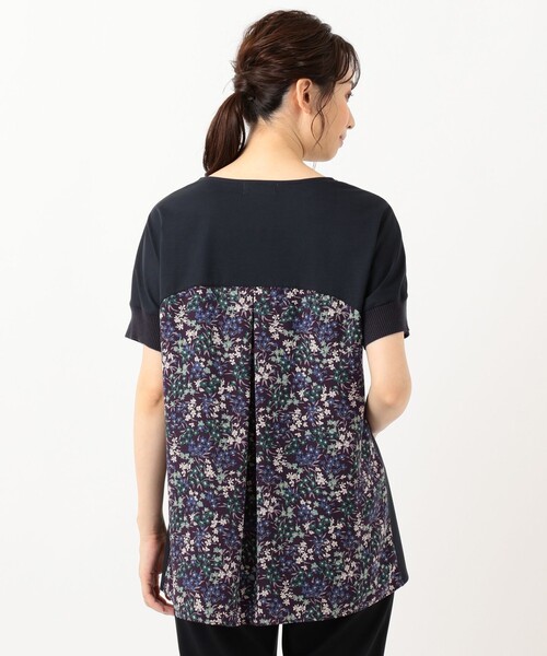 J.PRESS Ladies(J.プレス レディス)の「【消臭機能付き】プレーティングジャージー 異素材コンビ カットソー(Tシャツ/カットソー・レディース・ブラウン系/ネイビー系・SMALL)」の20枚目の写真