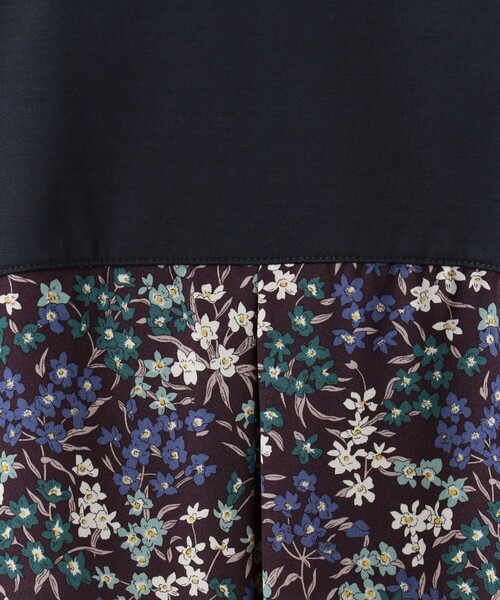 J.PRESS Ladies(J.プレス レディス)の「【消臭機能付き】プレーティングジャージー 異素材コンビ カットソー(Tシャツ/カットソー・レディース・ブラウン系/ネイビー系・SMALL)」の5枚目の写真