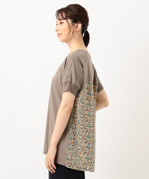 J.PRESS Ladies(J.プレス レディス)の「【消臭機能付き】プレーティングジャージー 異素材コンビ カットソー(Tシャツ/カットソー・レディース・ブラウン系/ネイビー系・SMALL)」の13枚目の写真
