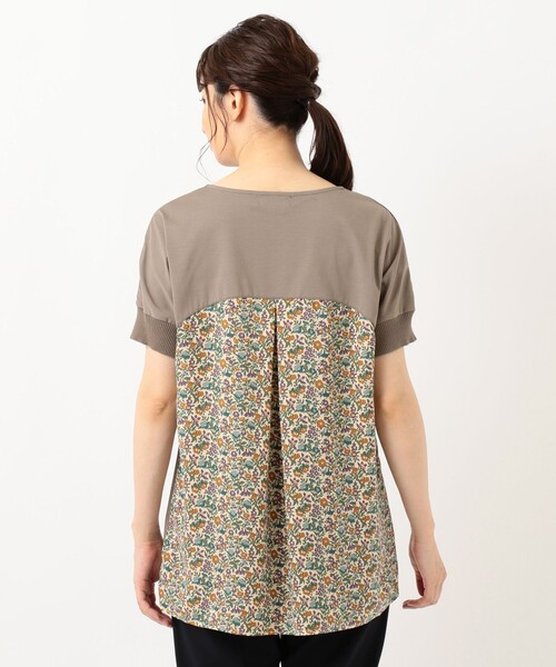 J.PRESS Ladies(J.プレス レディス)の「【消臭機能付き】プレーティングジャージー 異素材コンビ カットソー(Tシャツ/カットソー・レディース・ブラウン系/ネイビー系・SMALL)」の18枚目の写真