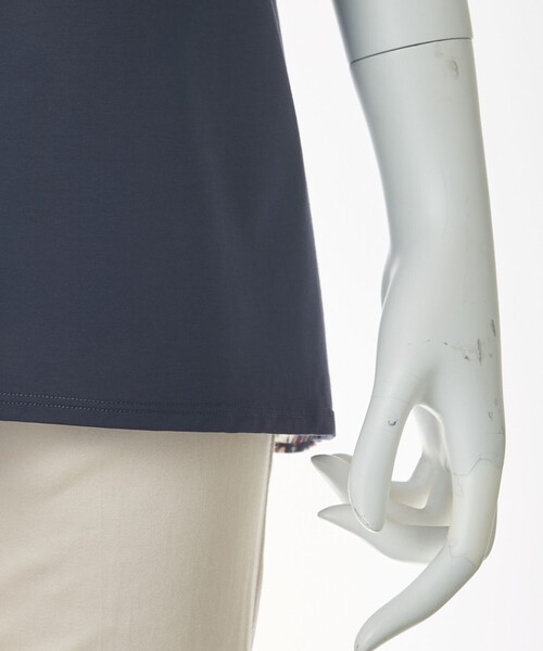 J.PRESS Ladies(J.プレス レディス)の「【消臭機能付き】プレーティングジャージー 異素材コンビ カットソー(Tシャツ/カットソー・レディース・ブラウン系/ネイビー系・SMALL)」の22枚目の写真