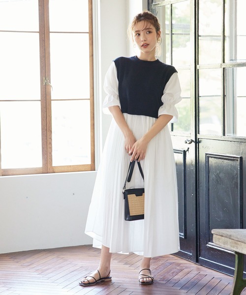 KOBE LETTUCE（コウベレタス）の「フェイクレザーカゴショルダーバッグ（かごバッグ・レディース・ブラック/アイボリー/ブラウン・FREE）」の15枚目の写真