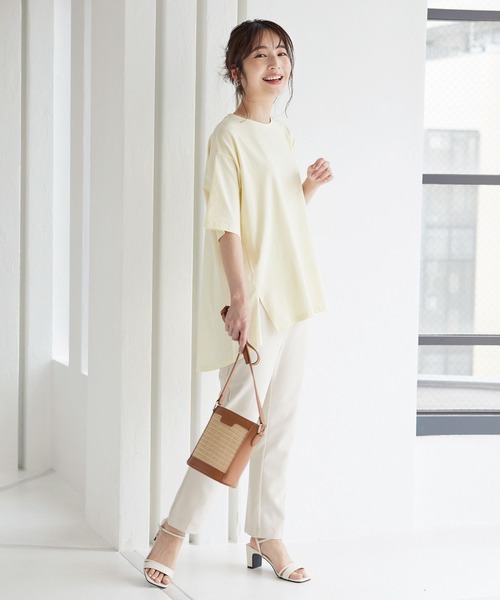 KOBE LETTUCE（コウベレタス）の「フェイクレザーカゴショルダーバッグ（かごバッグ・レディース・ブラック/アイボリー/ブラウン・FREE）」の12枚目の写真