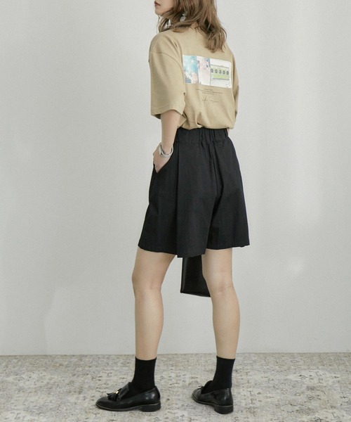 Fashion Letter（ファッションレター）の「バックプリントBIGコットンTシャツ（Tシャツ/カットソー・レディース・オフホワイト/カーキブラウン・FREE）」の15枚目の写真