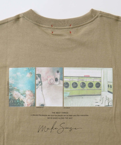 Fashion Letter（ファッションレター）の「バックプリントBIGコットンTシャツ（Tシャツ/カットソー・レディース・オフホワイト/カーキブラウン・FREE）」の10枚目の写真