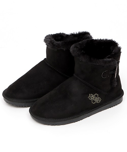 チチカカ（チチカカ）の「メタルパーツ付きムートンブーツ（ブーツ・レディース・ブラック/パープル/キャメル・MEDIUM/LARGE）」の12枚目の写真