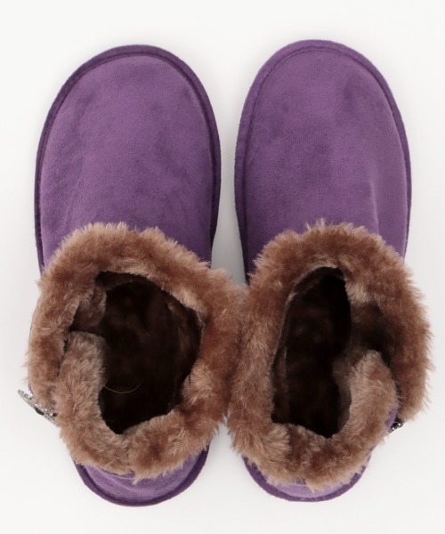 チチカカ（チチカカ）の「メタルパーツ付きムートンブーツ（ブーツ・レディース・ブラック/パープル/キャメル・MEDIUM/LARGE）」の14枚目の写真