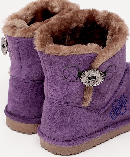 チチカカ（チチカカ）の「メタルパーツ付きムートンブーツ（ブーツ・レディース・ブラック/パープル/キャメル・MEDIUM/LARGE）」の19枚目の写真