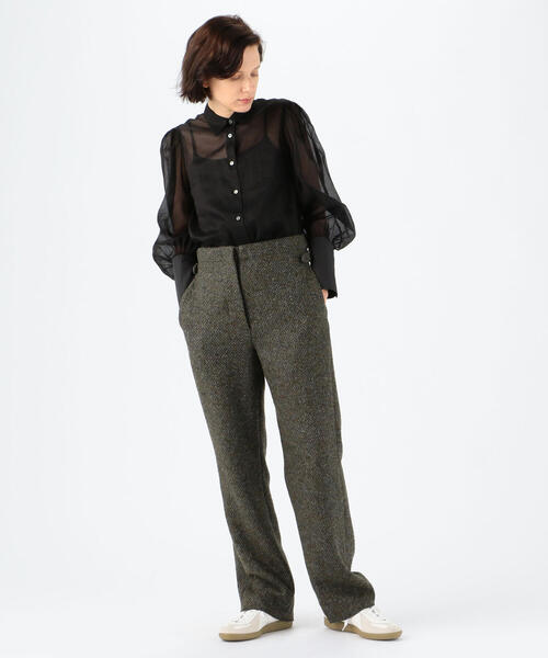 BACCA（バッカ）の「ネップツイード ハイウエストストレートパンツ