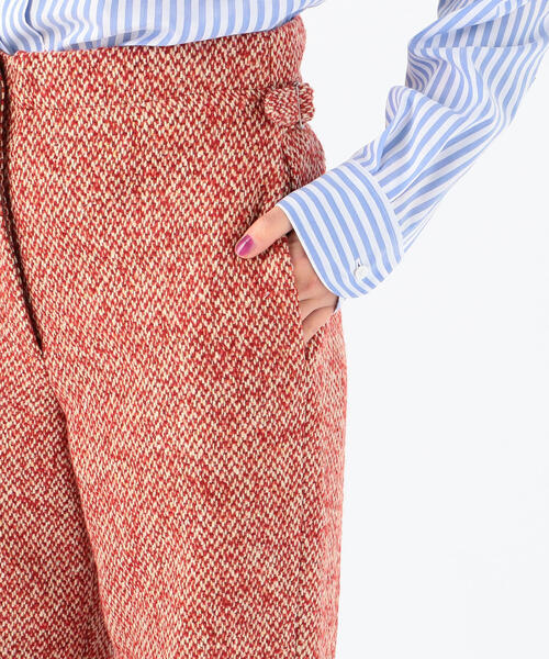 BACCA（バッカ）の「ネップツイード ハイウエストストレートパンツ